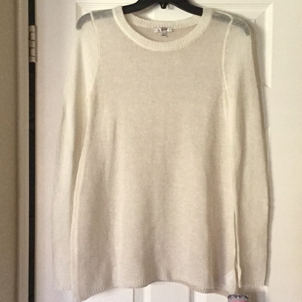 grane knit sweater tunic snow bunny oatmeal heathe